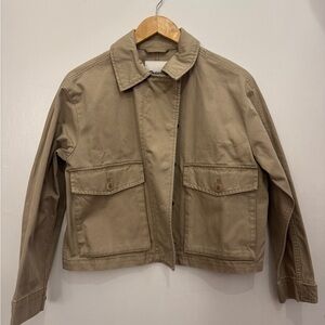 Madewell Khaki Button-Up Jacket